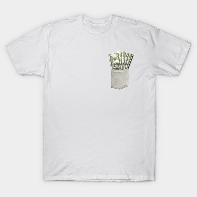 Pocket Cash T-Shirt by BurchfielDesign